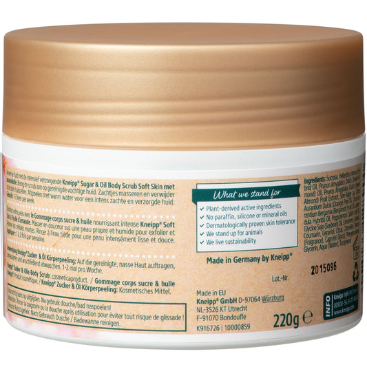 Kneipp Soft skin sugar & oil body scrub amandelolie 220 Gram