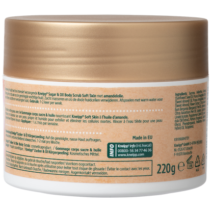 Kneipp Body scrub Sugar en Oil Soft Skin 220.00 Gram