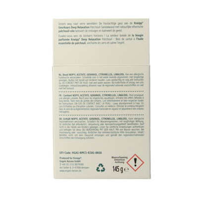 Kneipp Geurkaars sandelwood patchouli  145 Gram