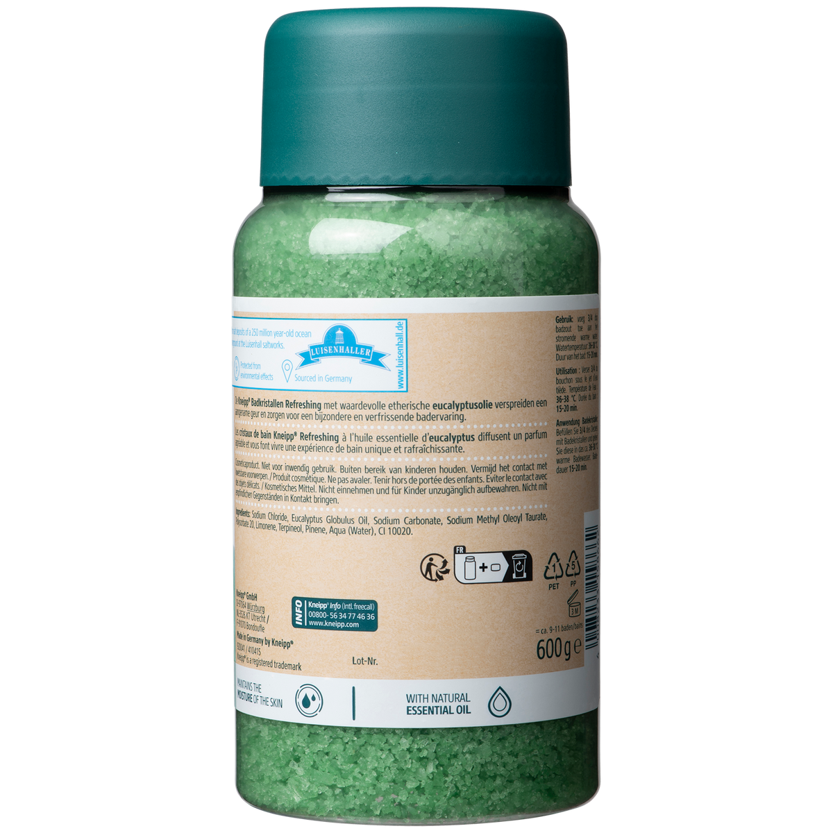 Kneipp Badkristallen Refreshing 600.00 Gram