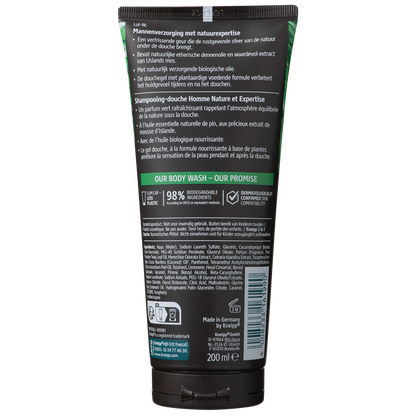 Kneipp 2-in-1 Men Douchegel & Shampoo Nature Feeling 200.00 Milliliter