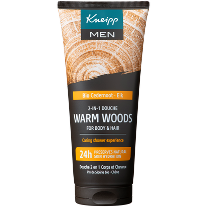 Kneipp 2-in-1 Men Douchegel & Shampoo Warm Woods 200.00 Milliliter