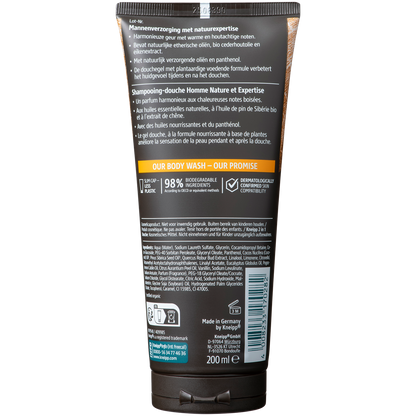 Kneipp 2-in-1 Men Douchegel & Shampoo Warm Woods 200.00 Milliliter
