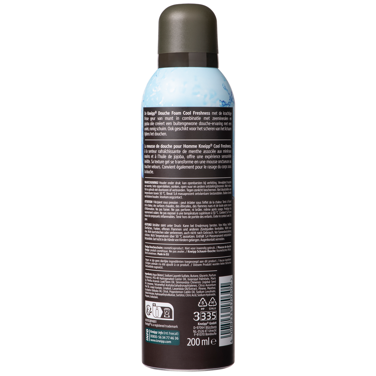 Kneipp Douche foam Men Cool Freshness 200.00 Milliliter