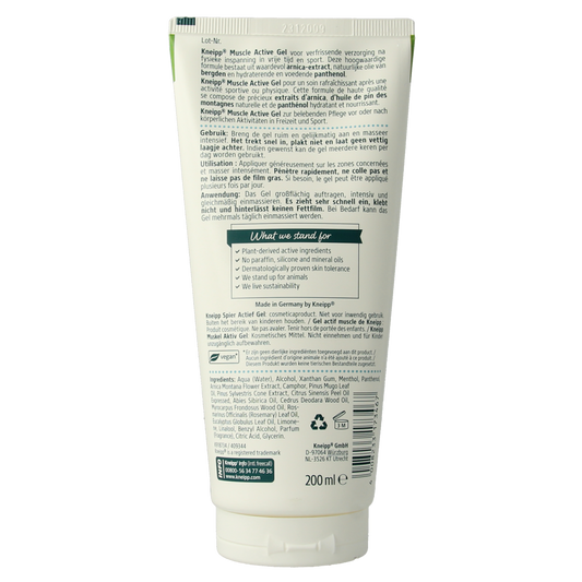 Kneipp Arnica muscle active gel 200.00 Milliliter