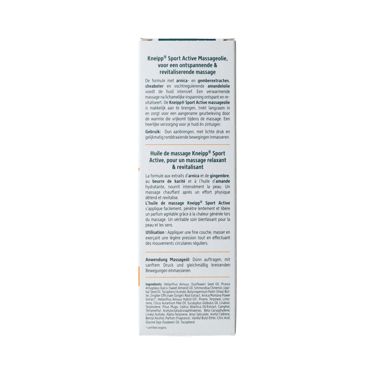 Kneipp Massageolie Sport Active 100.00 Milliliter