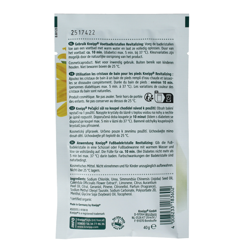 Kneipp Voetbadkristallen revitalizing 40 Gram