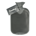 Fashy Kruik warmwater zak antraciet dubbele ribbel 2.00 Liter