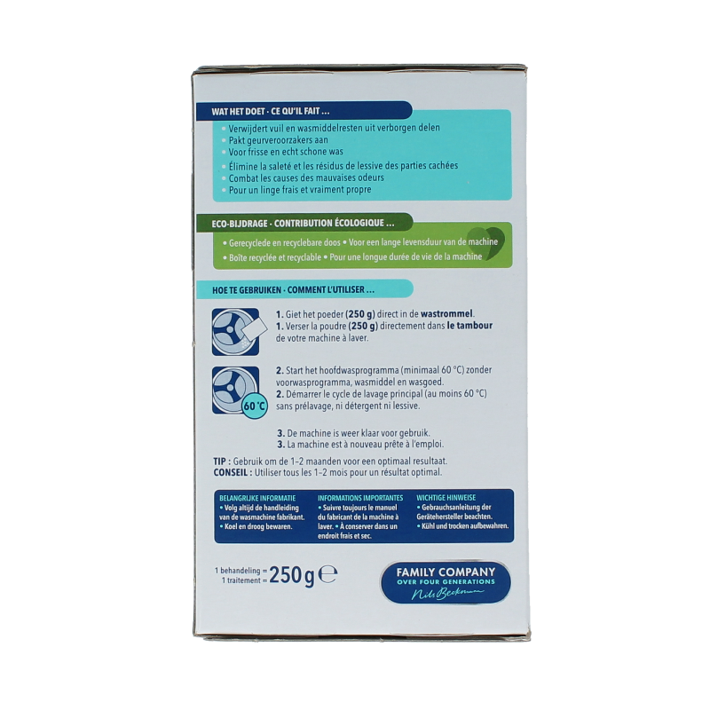 Dr.Beckmann Wasmachine reiniger 250 Gram