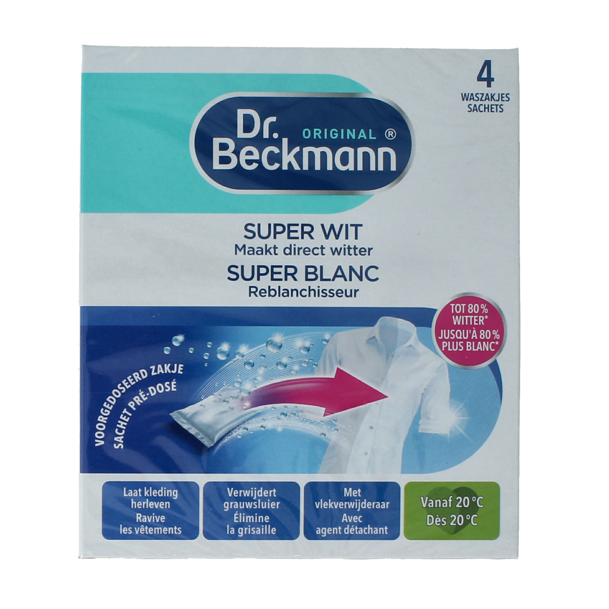 Dr.Beckmann Super wit 40 gram 4.00 Stuks