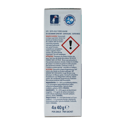 Dr.Beckmann Super wit 40 gram 4.00 Stuks