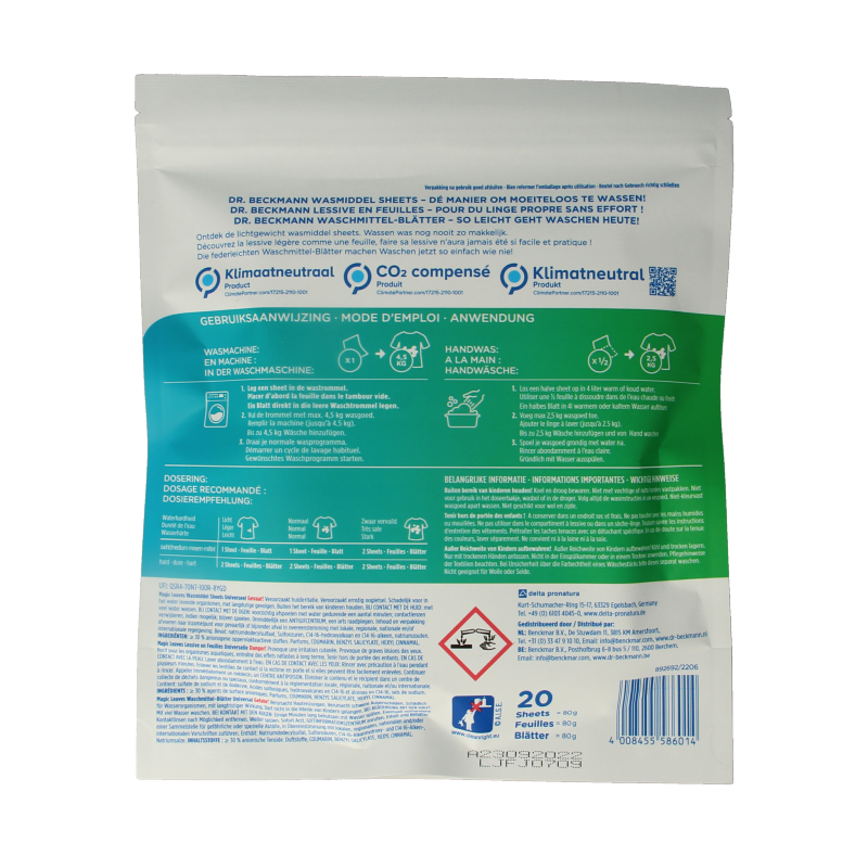 Dr.Beckmann Magic leaves universeel 20 Stuks