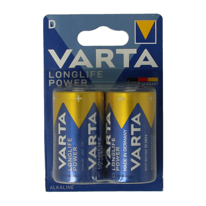 Varta Batterij mono d 2 Stuks