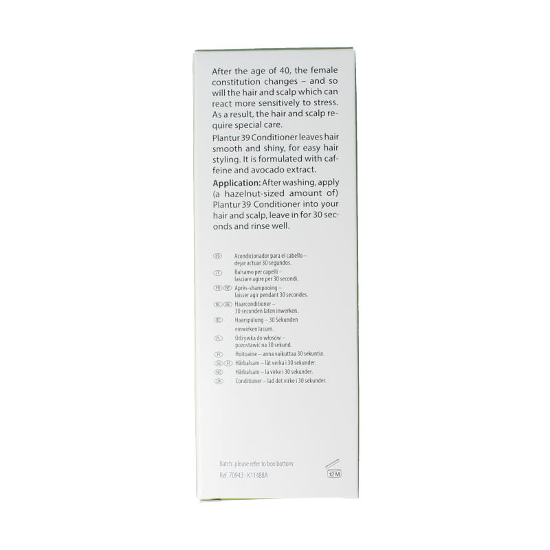 Plantur39 Caffeine conditioner 150 Milliliter
