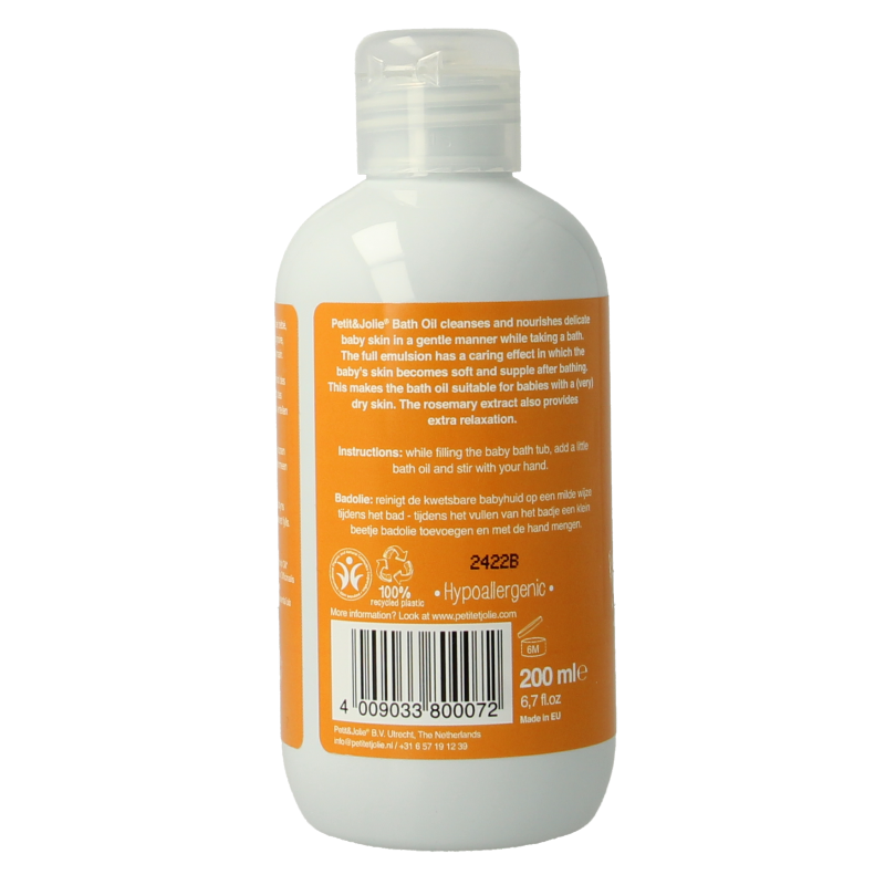 Petit & Jolie Baby bath oil 200 Milliliter