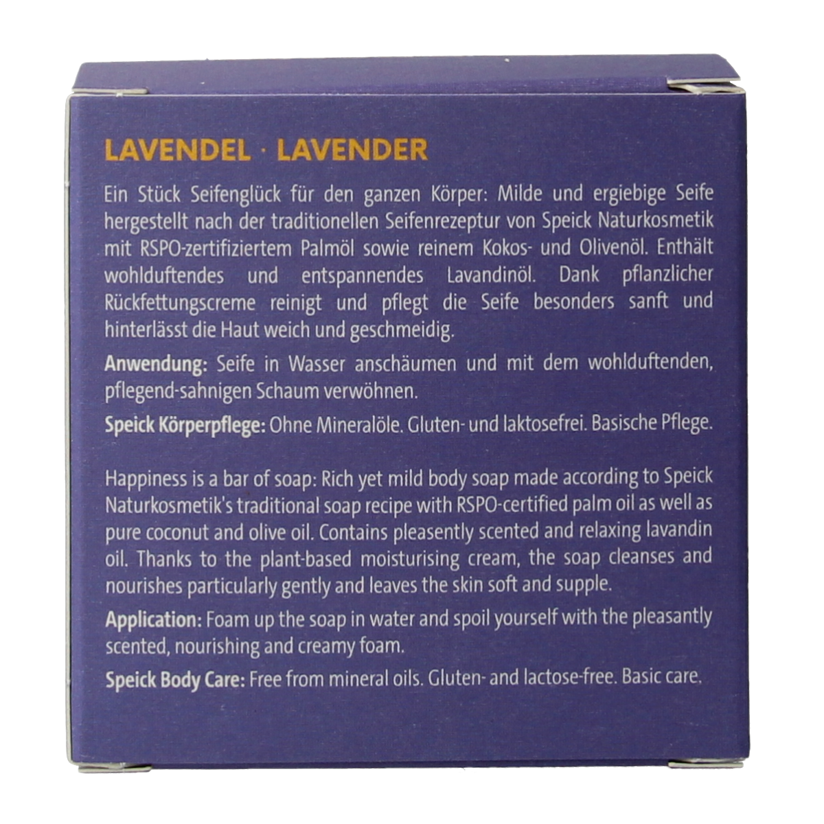 Speick Lavendel zeep in doosje 100.00 Gram
