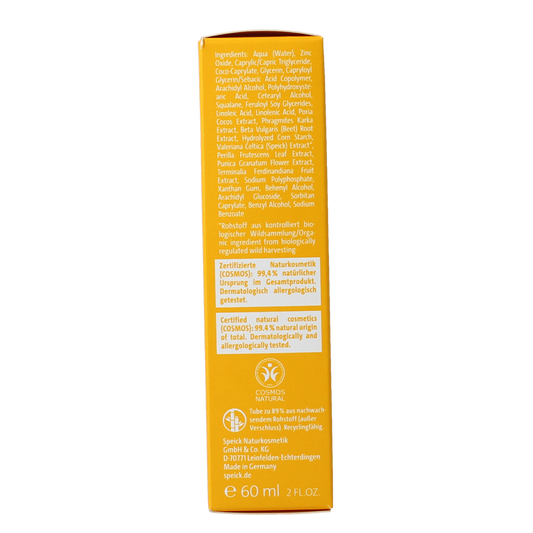 Speick Zonnecreme factor 30 bio 60.00 Milliliter