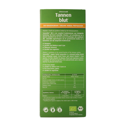 Hubner Tannenblut kruidensiroop bio 250.00 Milliliter