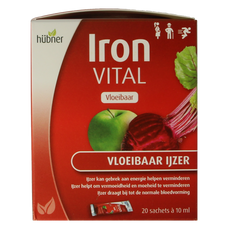 Hubner Iron vital vloeibaar ijzer 20x10ml 20.00 Stuks