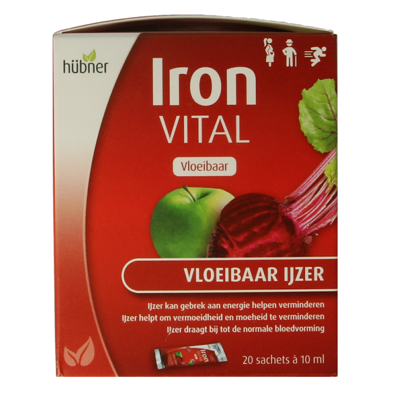 Hubner Iron vital vloeibaar ijzer 20x10ml 20 Stuks