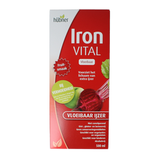 Hubner Iron vital vloeibaar ijzer XL 500.00 Milliliter