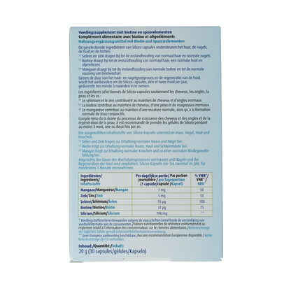 Hubner Original silicea capsules met biotine 30.00 Capsules