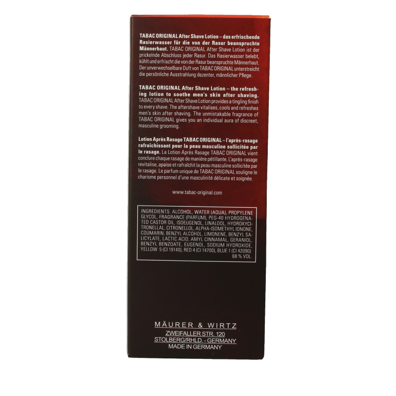 Tabac Original after shave lotion natural spray 100 Milliliter