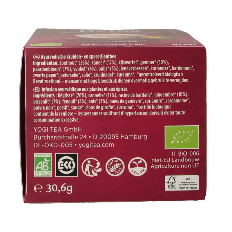 Yogi Tea Detox bio 17 Zakjes
