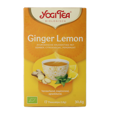 Yogi Tea Ginger lemon munt bio 17.00 Zakjes