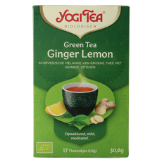Yogi Tea Green tea ginger lemon bio 17.00 Zakjes