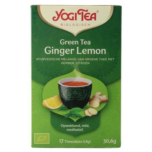 Yogi Tea Green tea ginger lemon bio 17 Zakjes