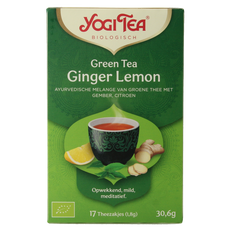 Yogi Tea Green tea ginger lemon bio 17 Zakjes