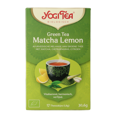 Yogi Tea Green tea matcha lemon bio 17.00 Zakjes