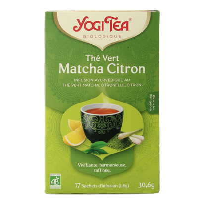 Yogi Tea Green tea matcha lemon bio 17.00 Zakjes