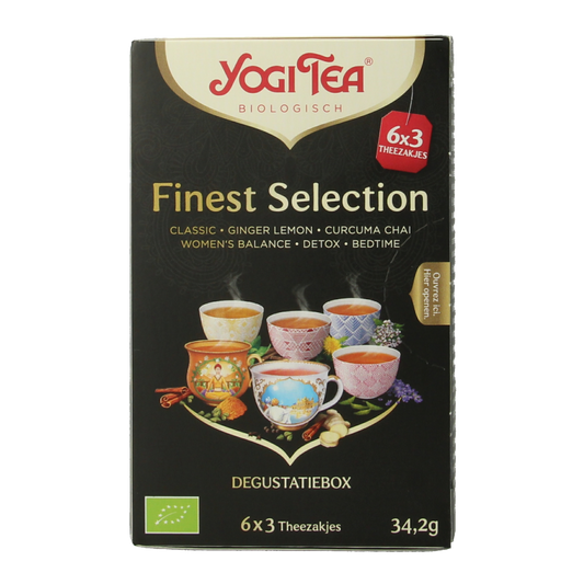 Yogi Tea Finest selection 6 x 3 stuks bio 18 Zakjes