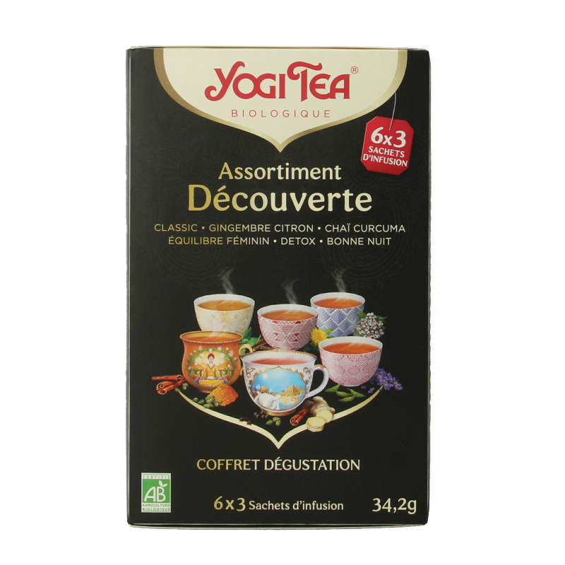 Yogi Tea Finest selection 6 x 3 stuks bio 18 Zakjes