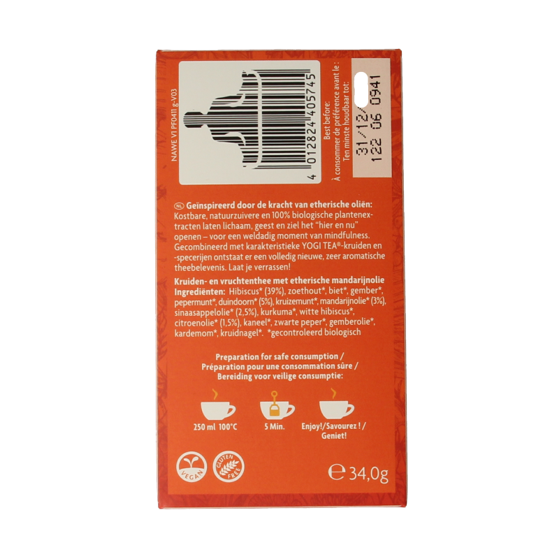 Yogi Tea For the sence natural wellness bio 17 Zakjes