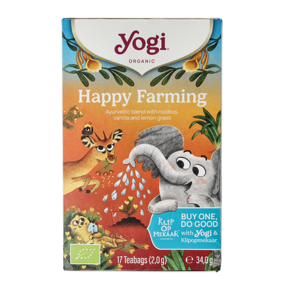 Yogi Tea Happy farming bio 17.00 Zakjes