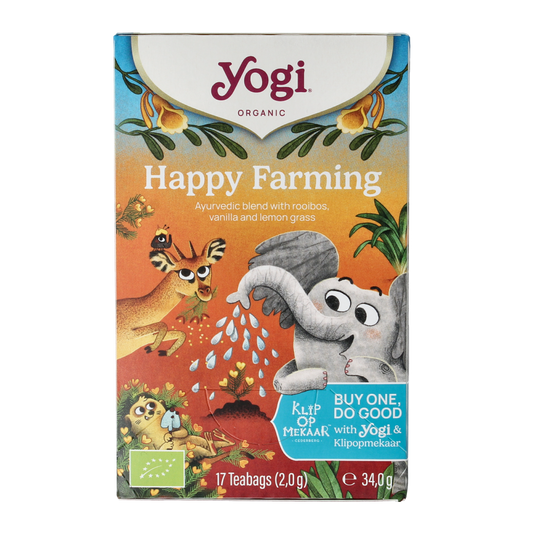 Yogi Tea Happy farming bio 17.00 Zakjes