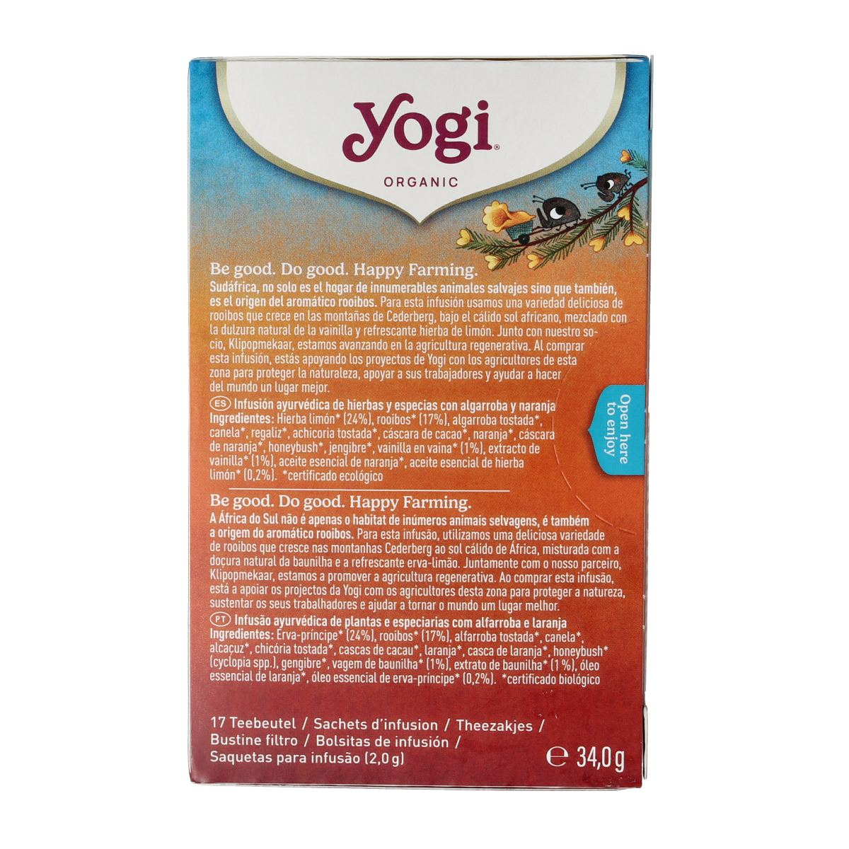 Yogi Tea Happy farming bio 17.00 Zakjes