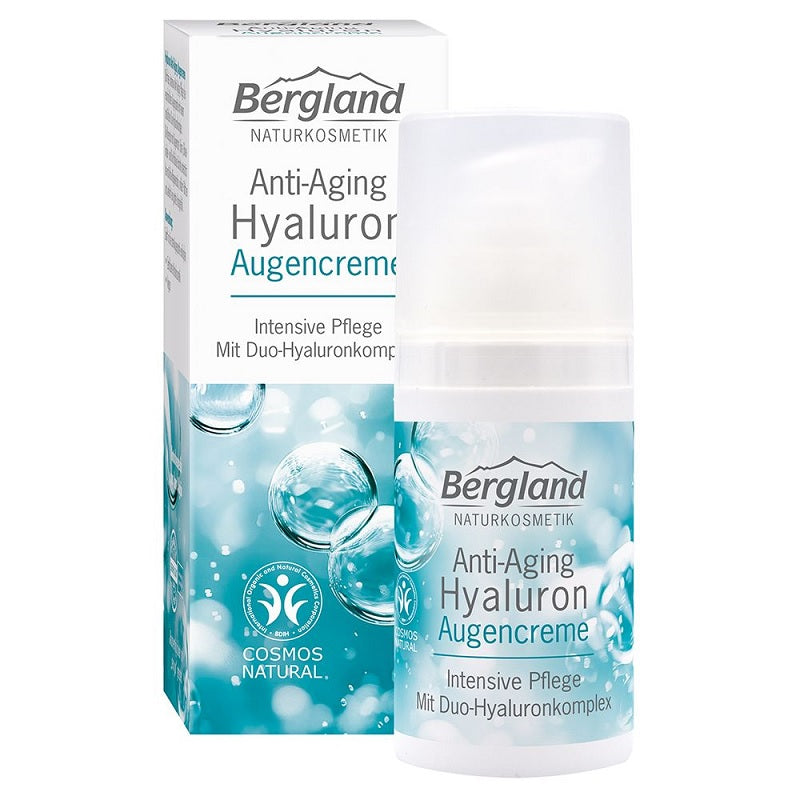 Bergland Hyaluron anti aging oogcreme 15 Milliliter