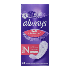 Always Dailies inlegkruisjes normaal 34.00 Stuks