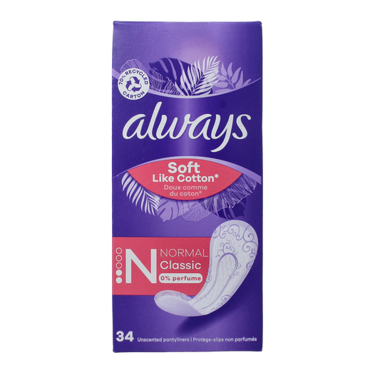 Always Dailies inlegkruisjes normaal 34.00 Stuks
