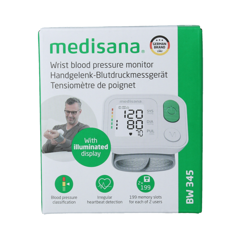 Medisana Polsbloeddrukmeter BW 345 1 Stuks