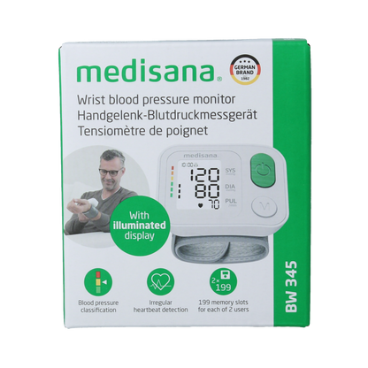 Medisana Polsbloeddrukmeter BW 345 1.00 Stuks