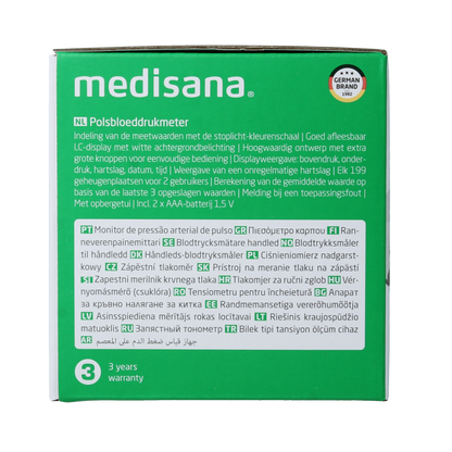 Medisana Polsbloeddrukmeter BW 345 1.00 Stuks
