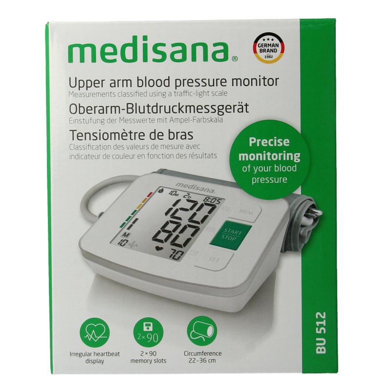 Medisana Bloeddrukmeter bovenarm BU512 1 Stuks