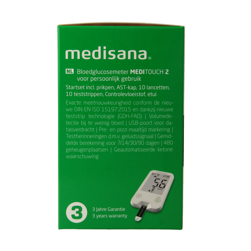 Medisana Meditouch 2 glucosemeter USB 1 Stuks