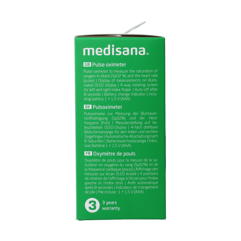 Medisana PM180 Saturatie/pulseoxi meter 1 Stuks