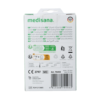 Medisana PM180 Saturatie/pulseoxi meter 1.00 Stuks